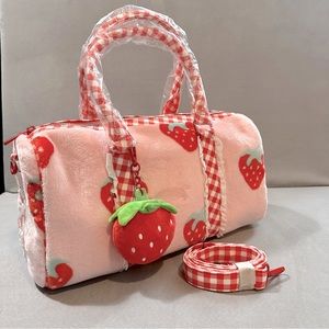 DOLLS KILL STRAWBERRY SHORTCAKE MINI WEEKENDER BAG